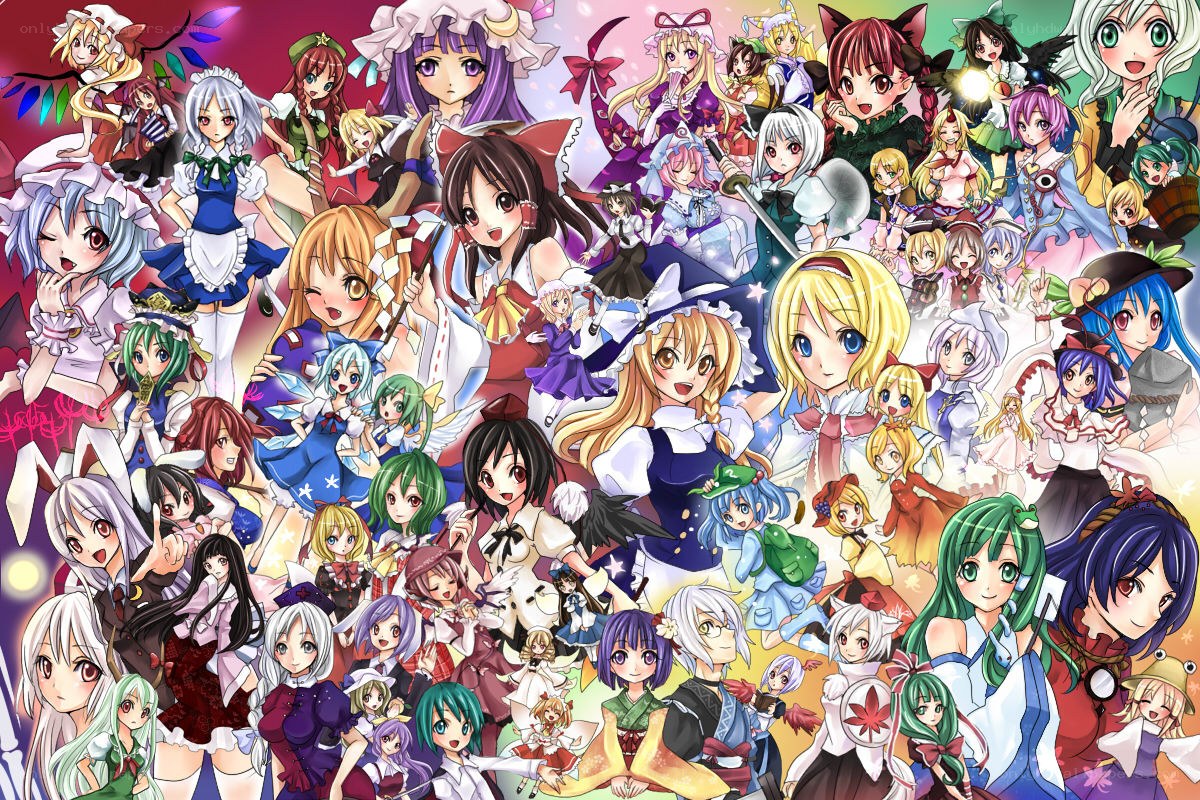 Touhou Project character collage