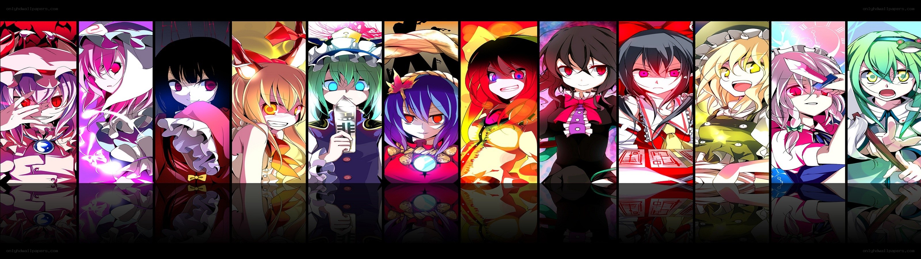 Touhou Project character collage