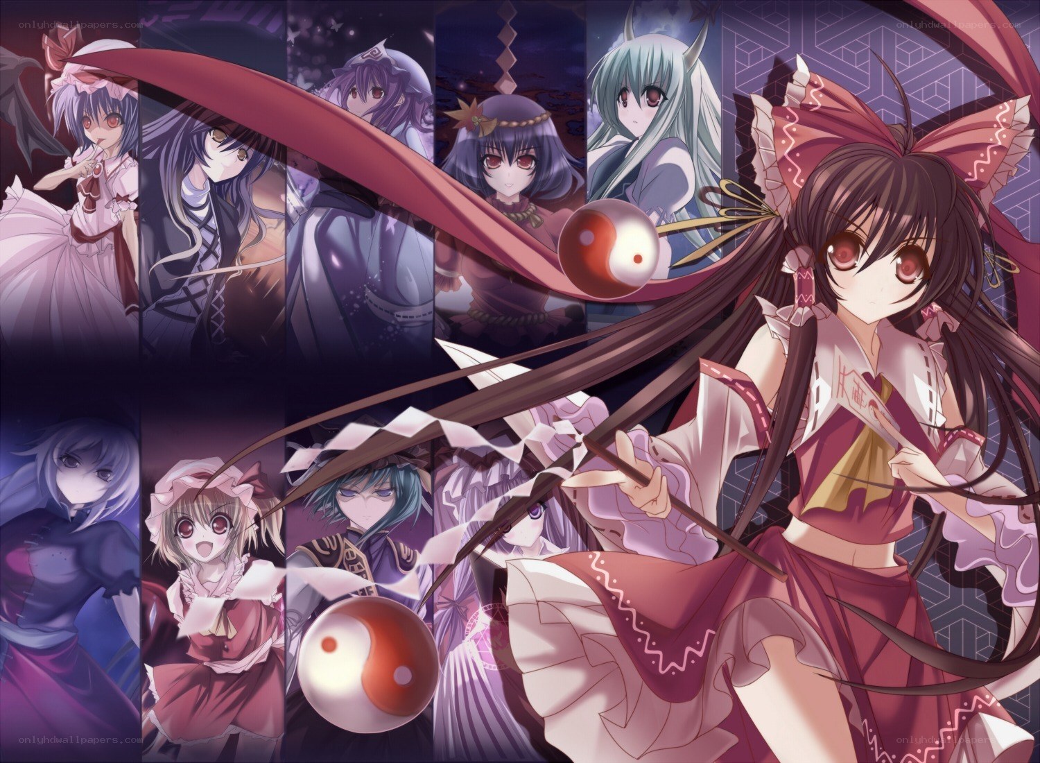 Touhou Project character collage
