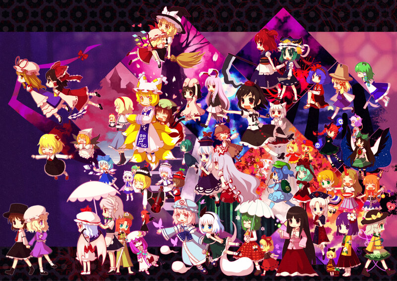 Touhou Project character collage