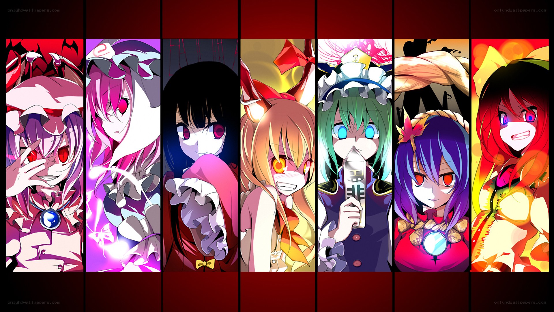 Touhou Project character collage