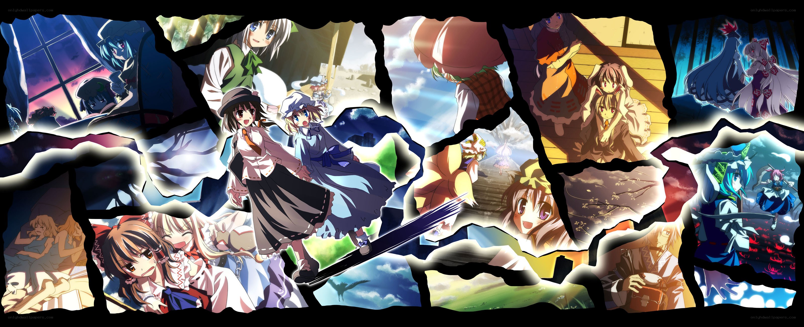 Touhou Project character collage