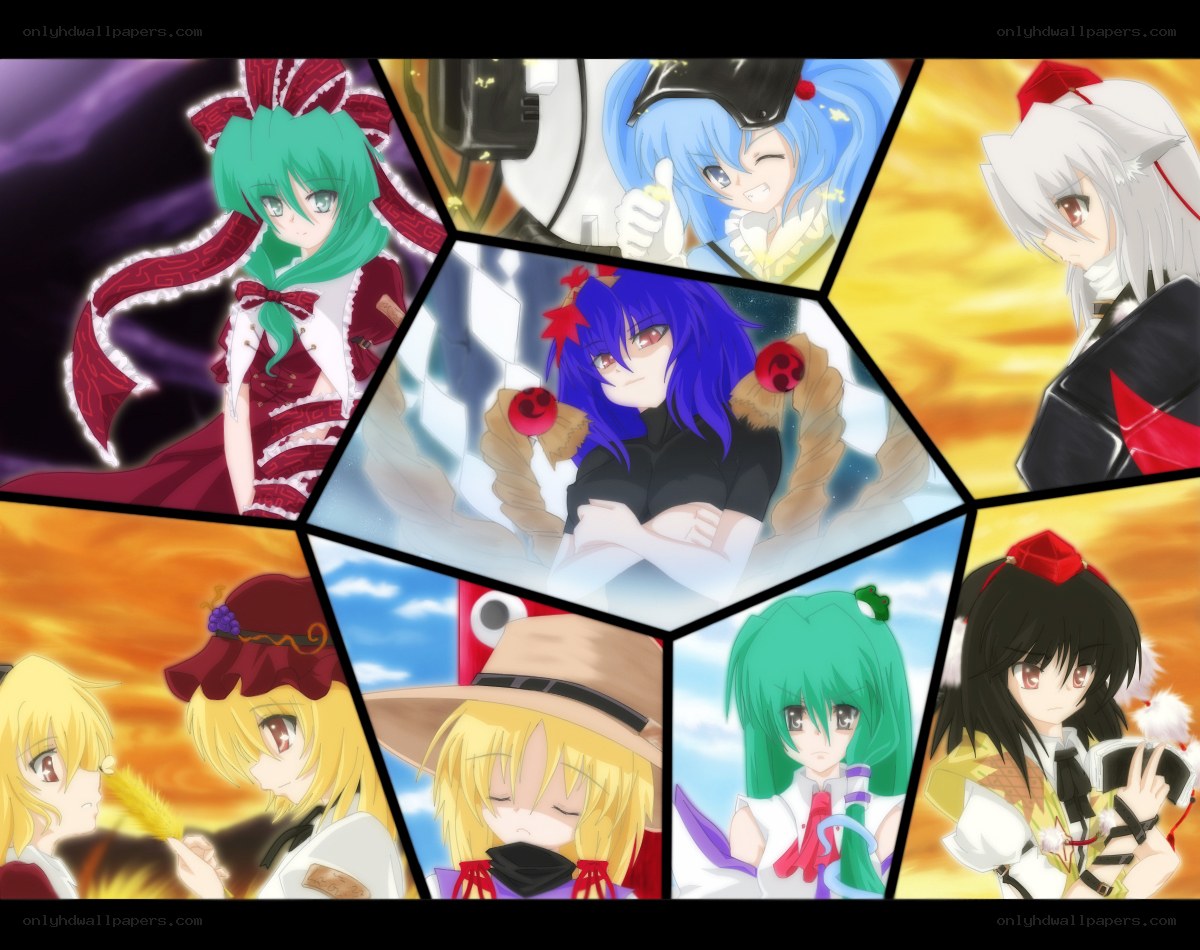Touhou Project character collage