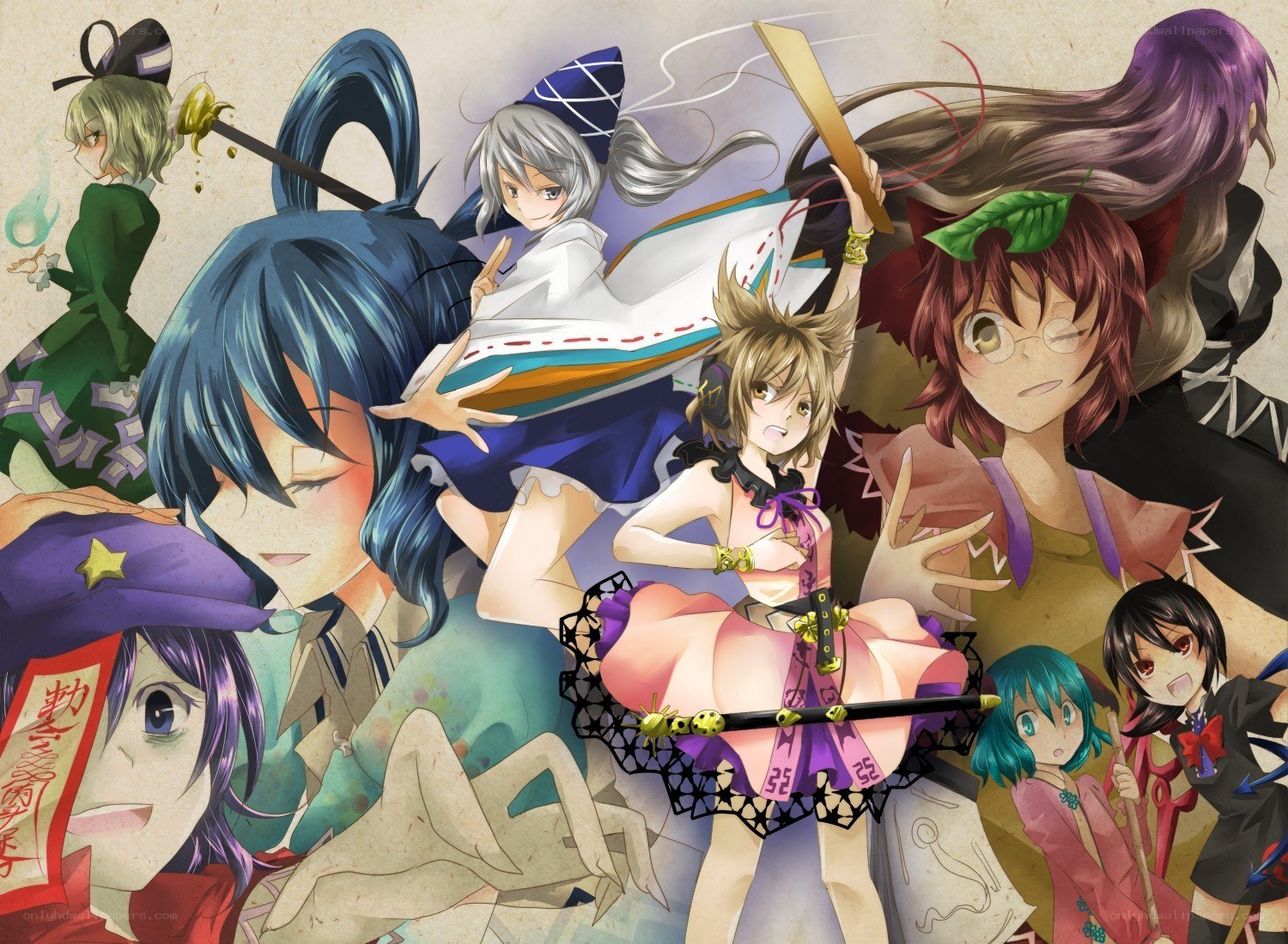 Touhou Project character collage