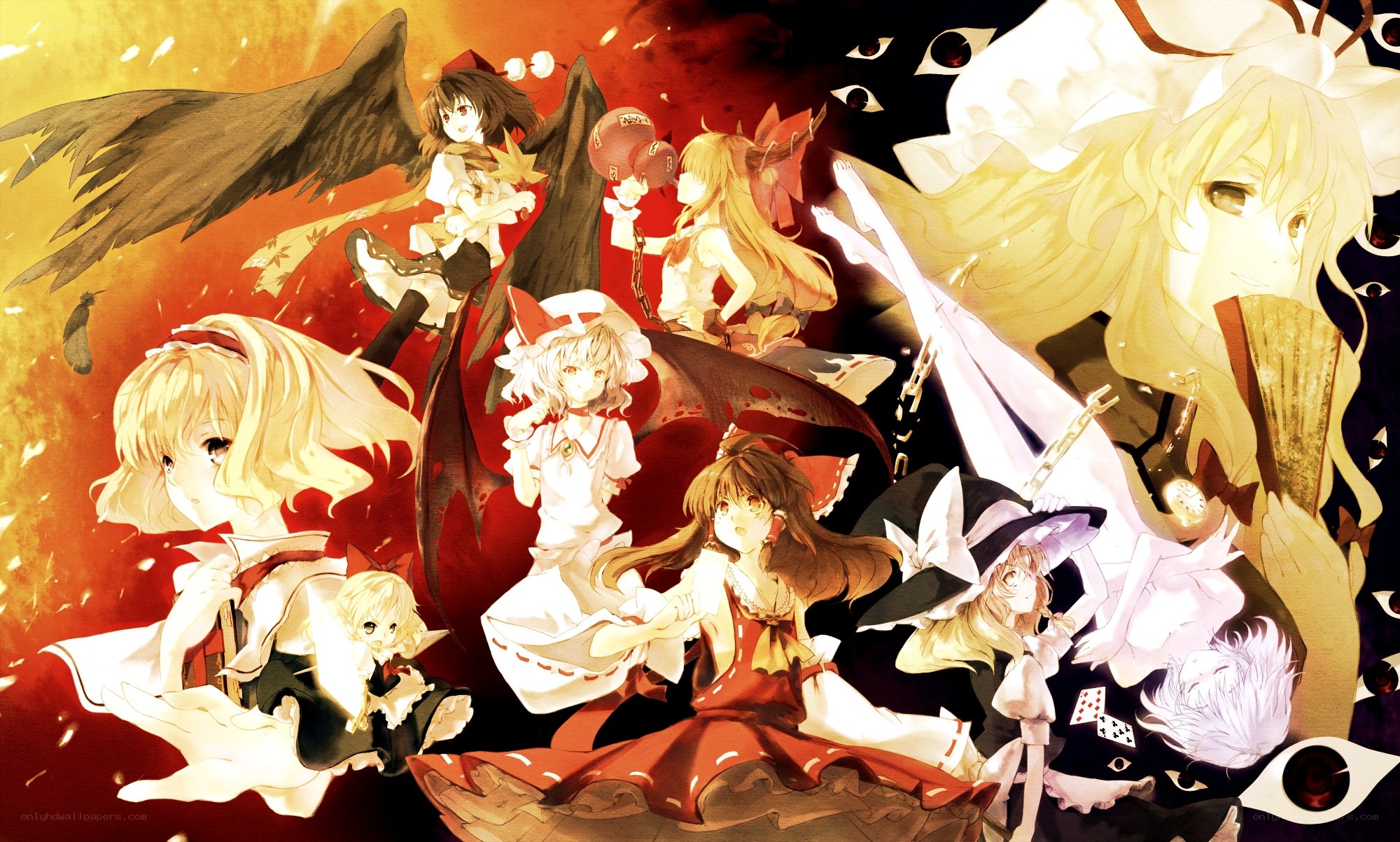 Touhou Project character collage