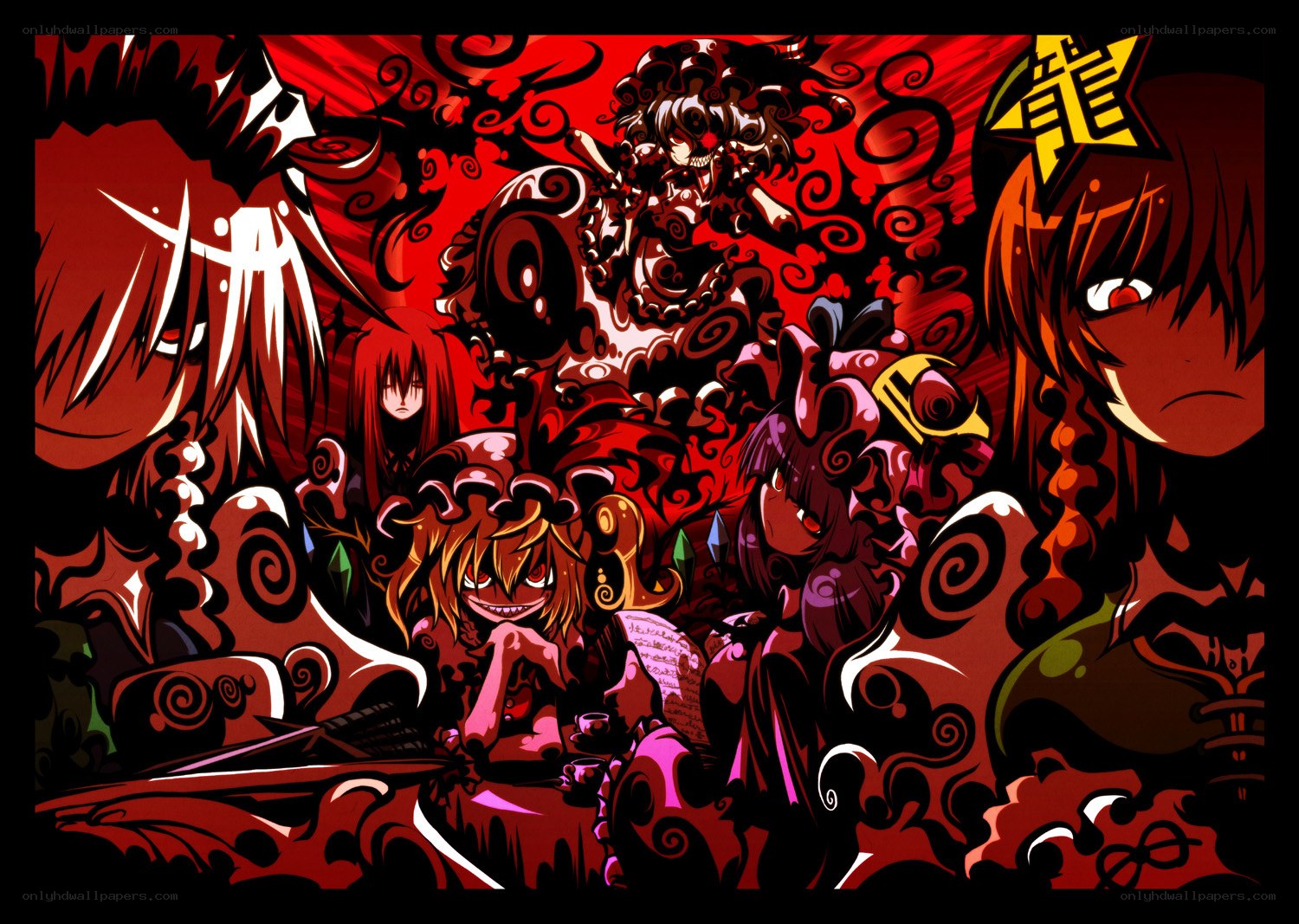 Touhou Project character collage