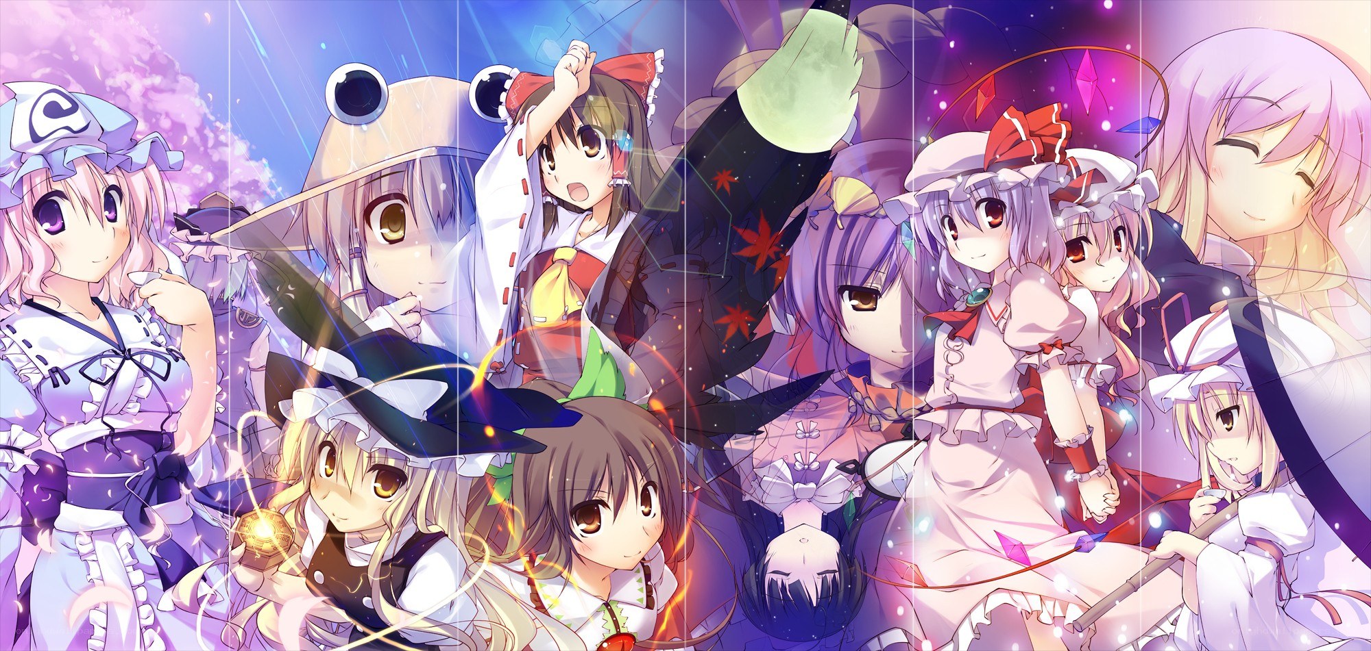 Touhou Project character collage