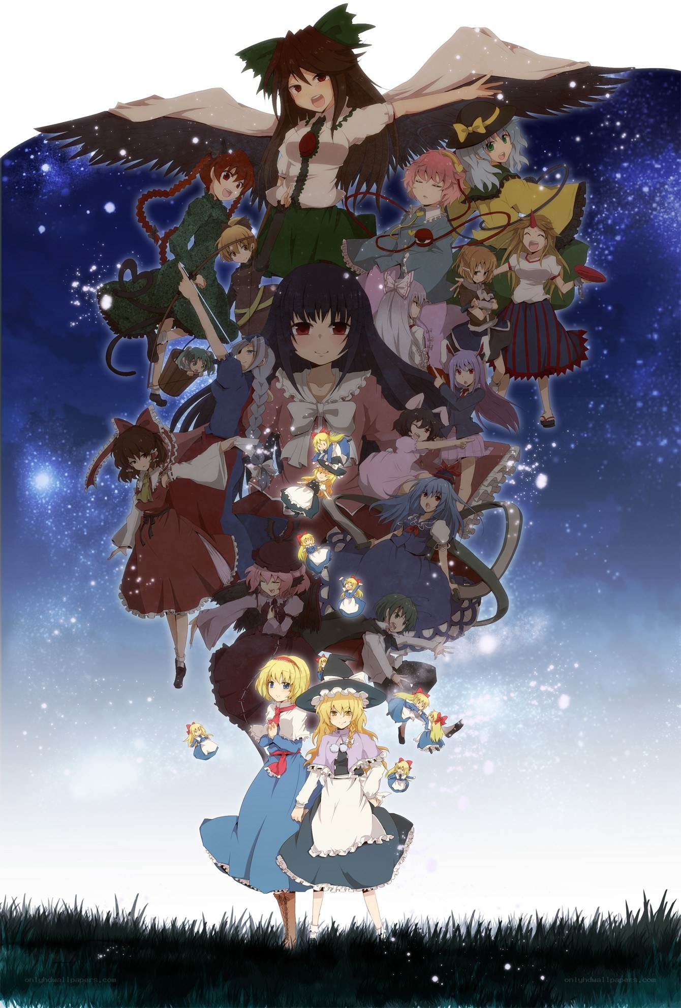 Touhou Project character collage