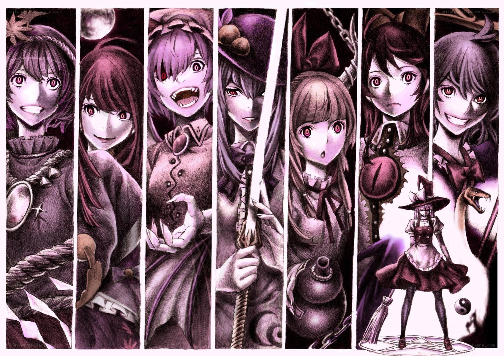 Touhou Project character collage
