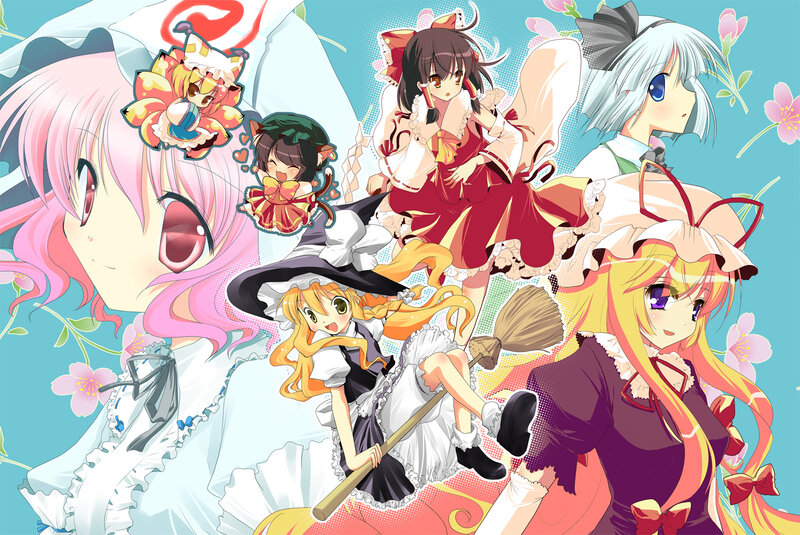 Touhou Project character collage