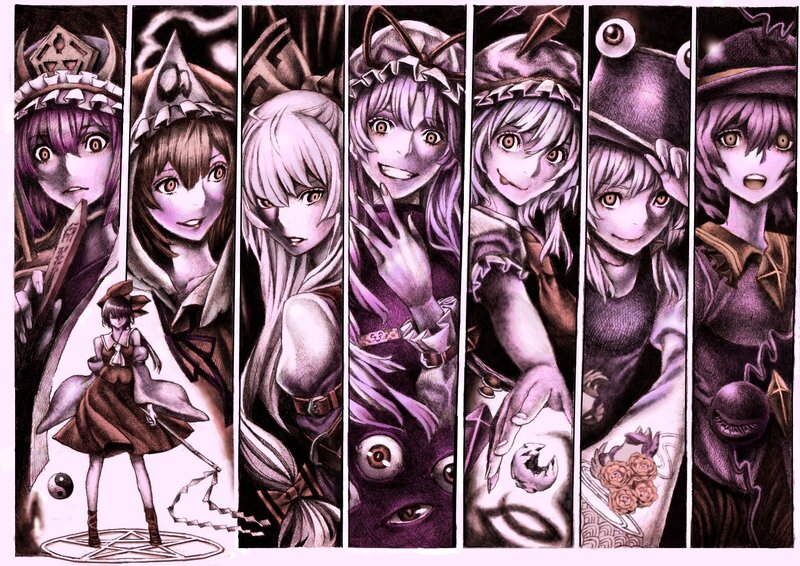 Touhou Project character collage