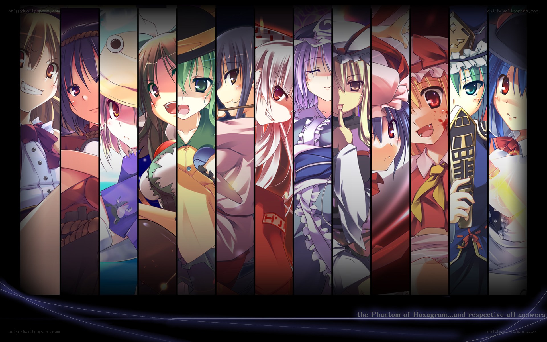 Touhou Project character collage