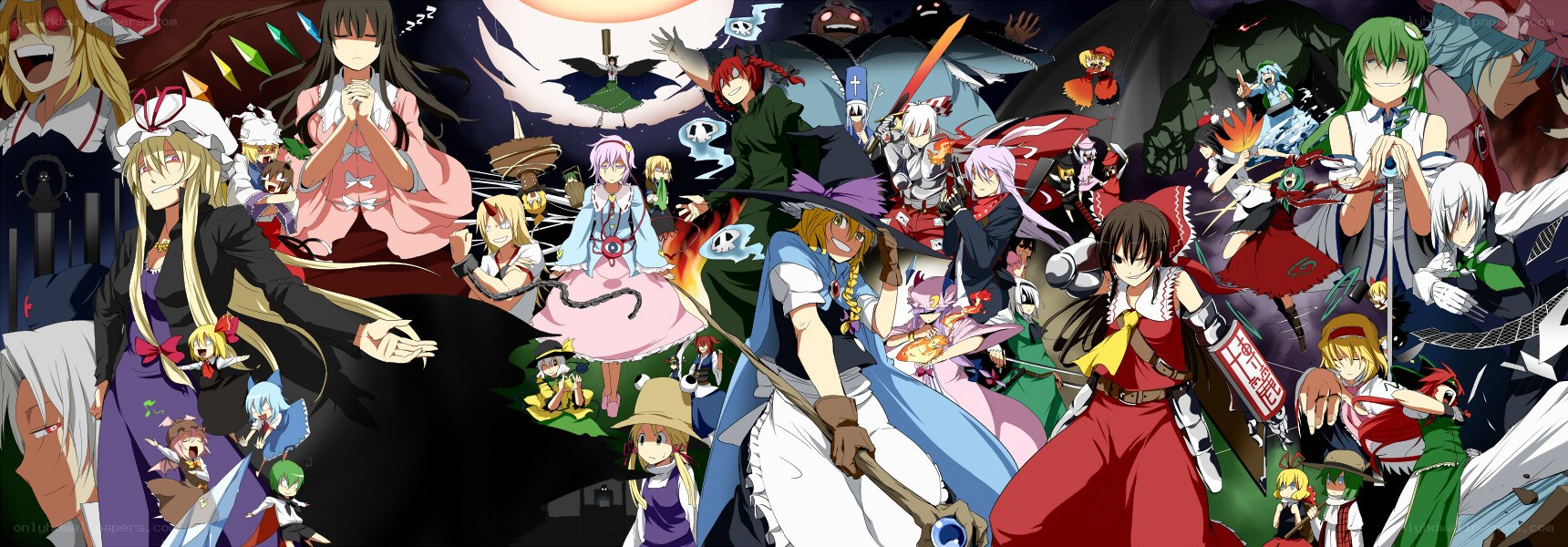 Touhou Project character collage
