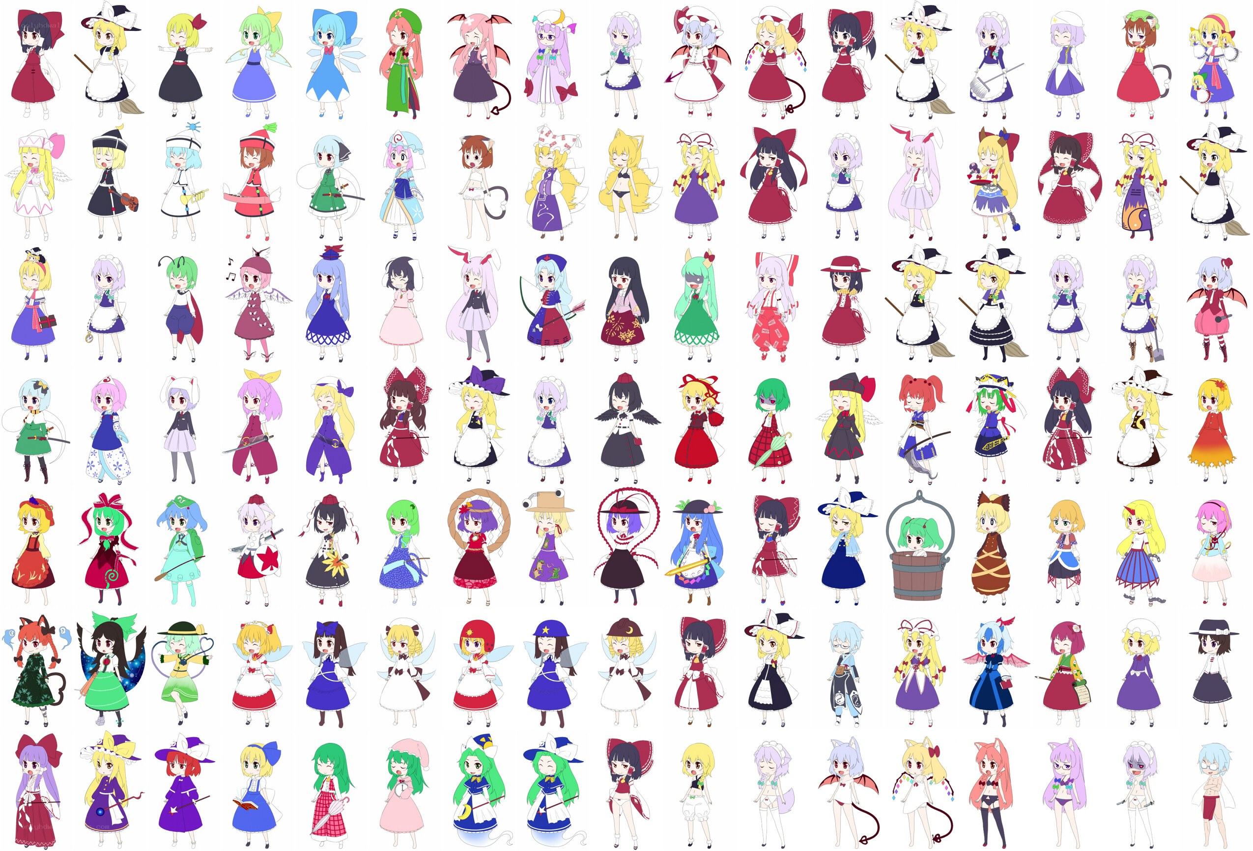 Touhou Project character collection