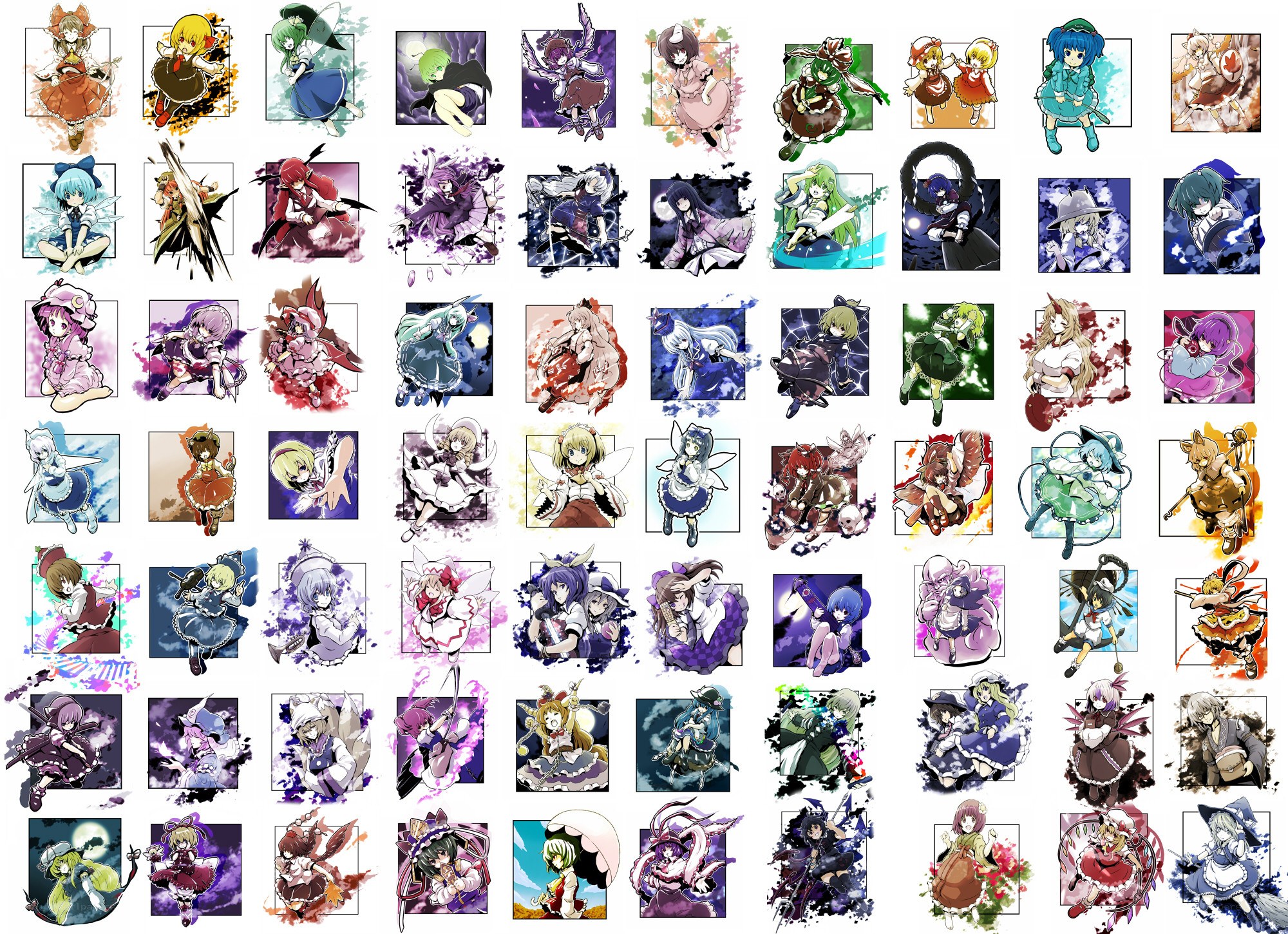 Touhou Project character collection