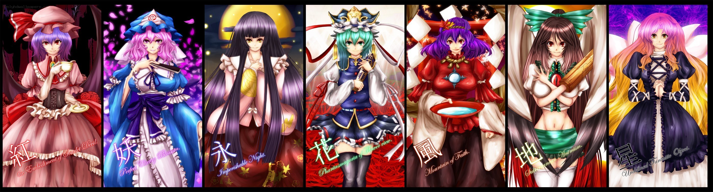 Touhou Project character lineup