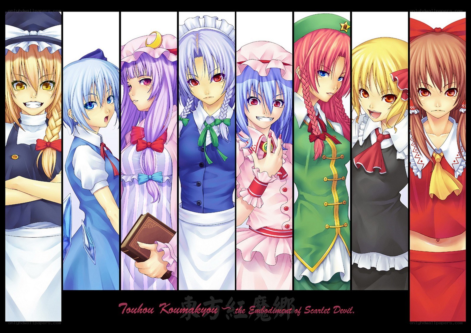 Touhou Project character lineup