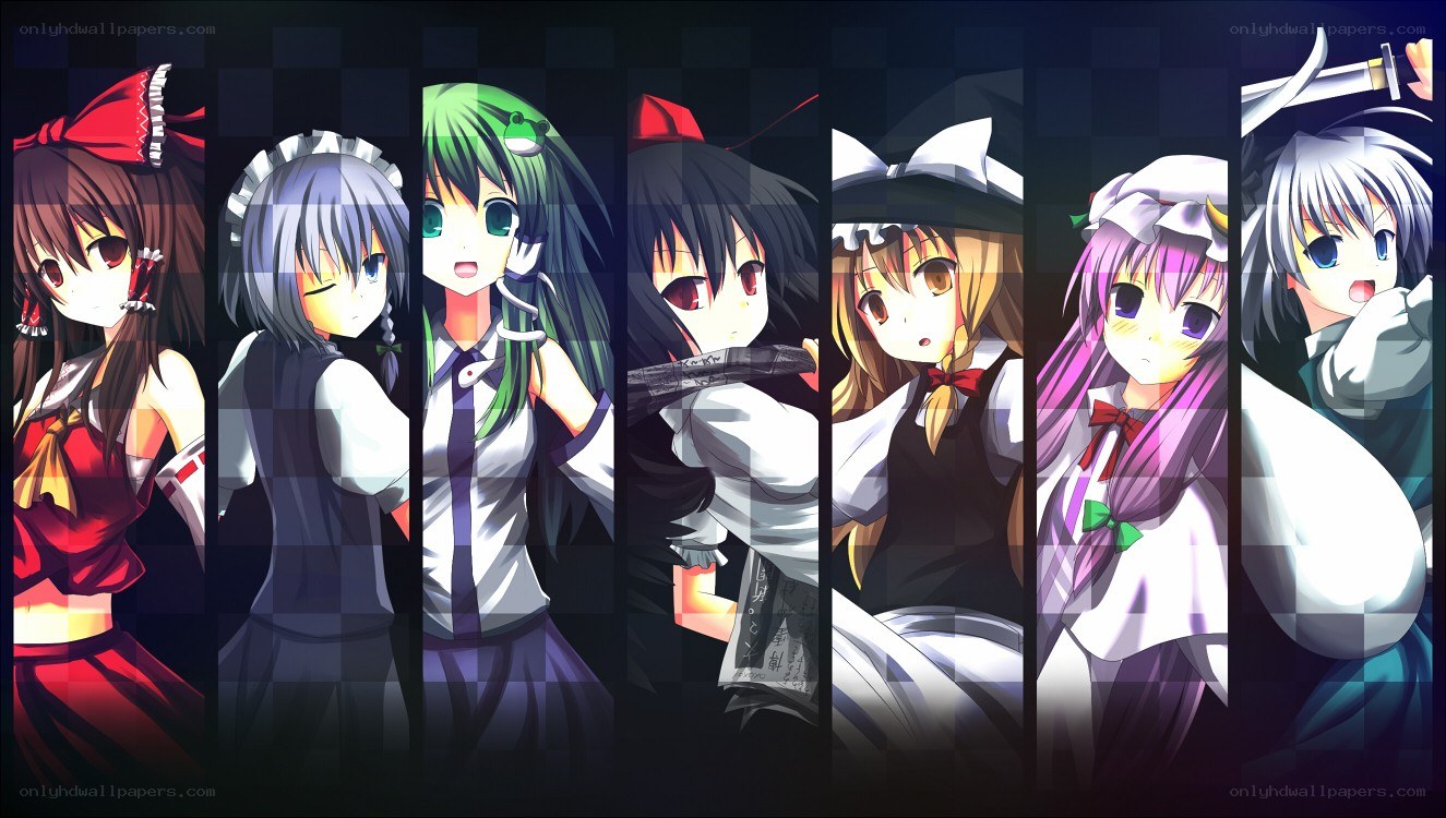 Touhou Project character lineup