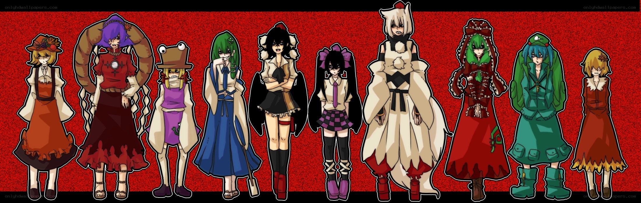 Touhou Project character lineup