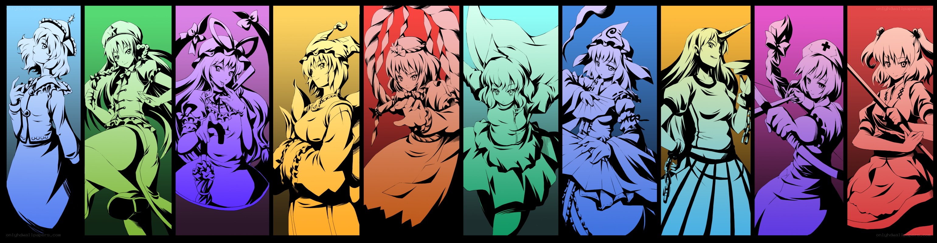 Touhou Project character lineup