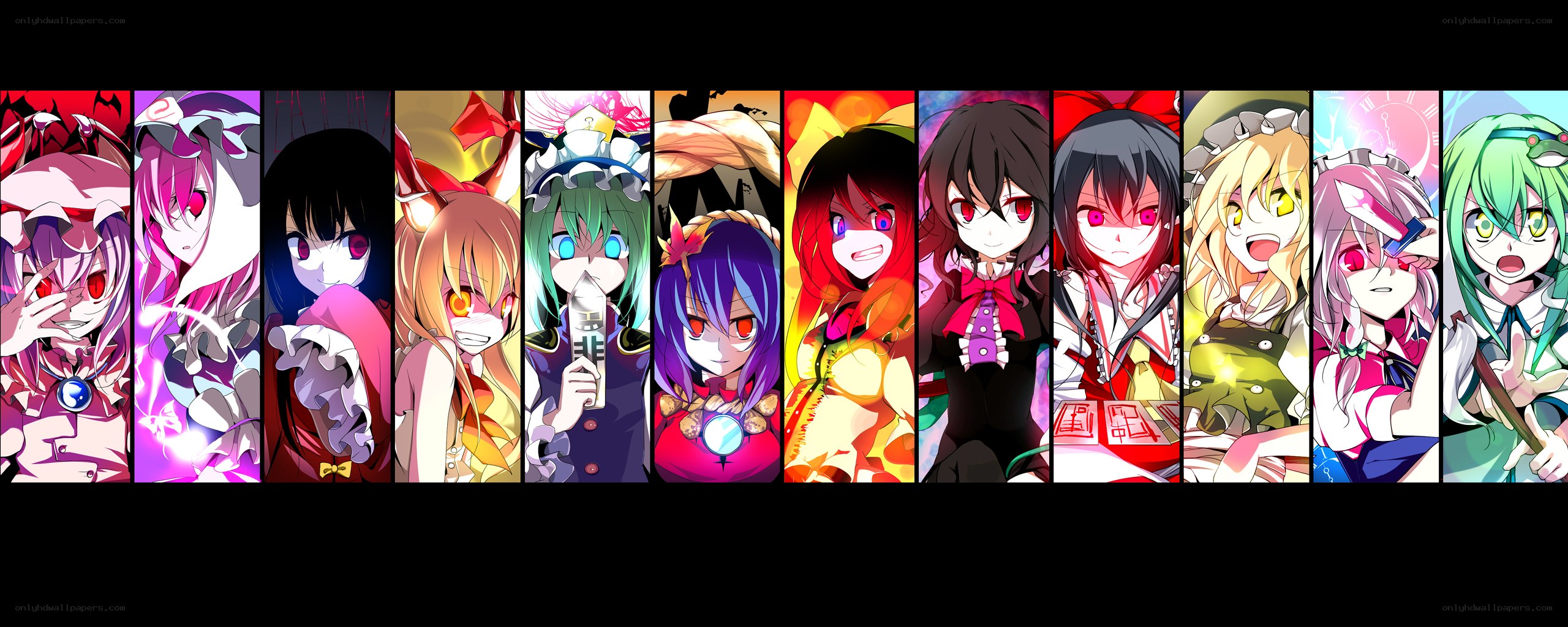 Touhou Project character lineup