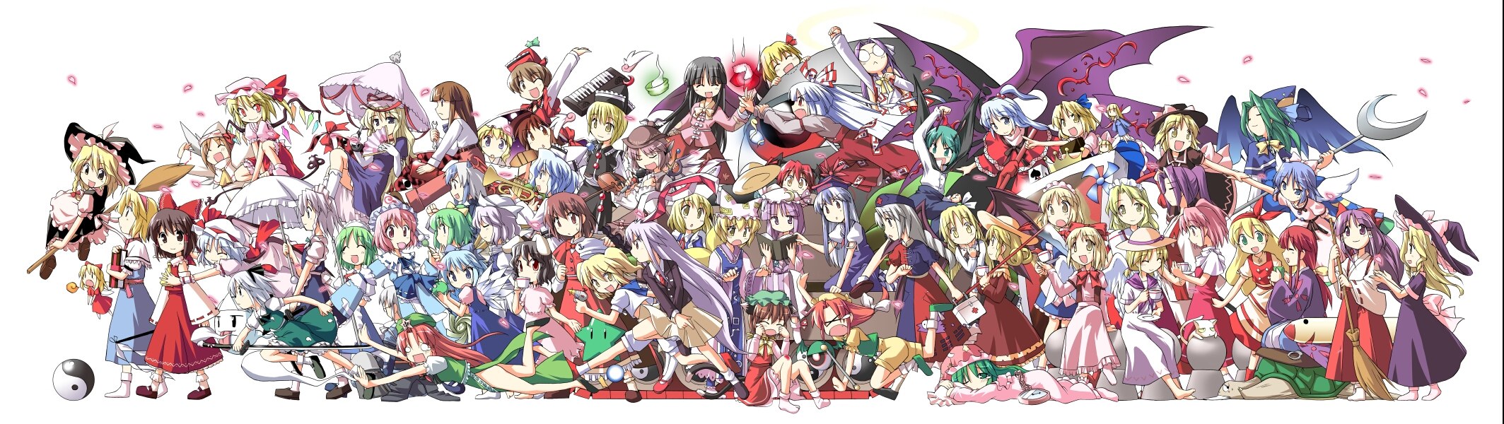 Touhou Project character lineup