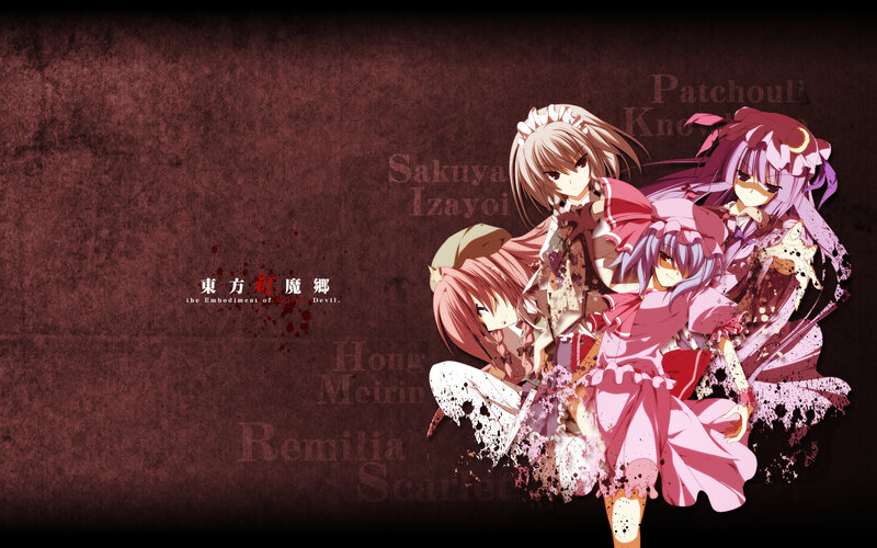 Touhou Project characters artwork