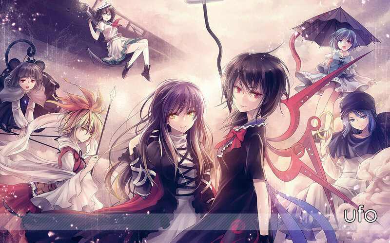 Touhou Project characters collage