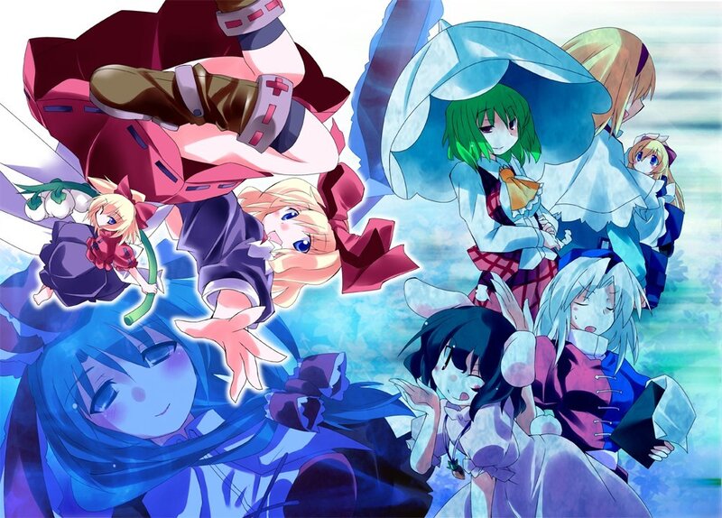 Touhou Project characters collage