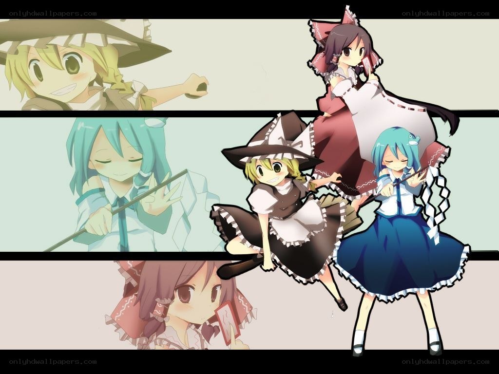 Touhou Project characters collage