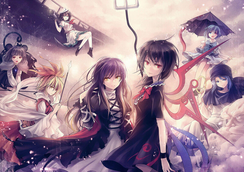 Touhou Project characters collage