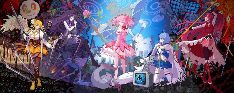 Touhou Project characters in a chaotic scene