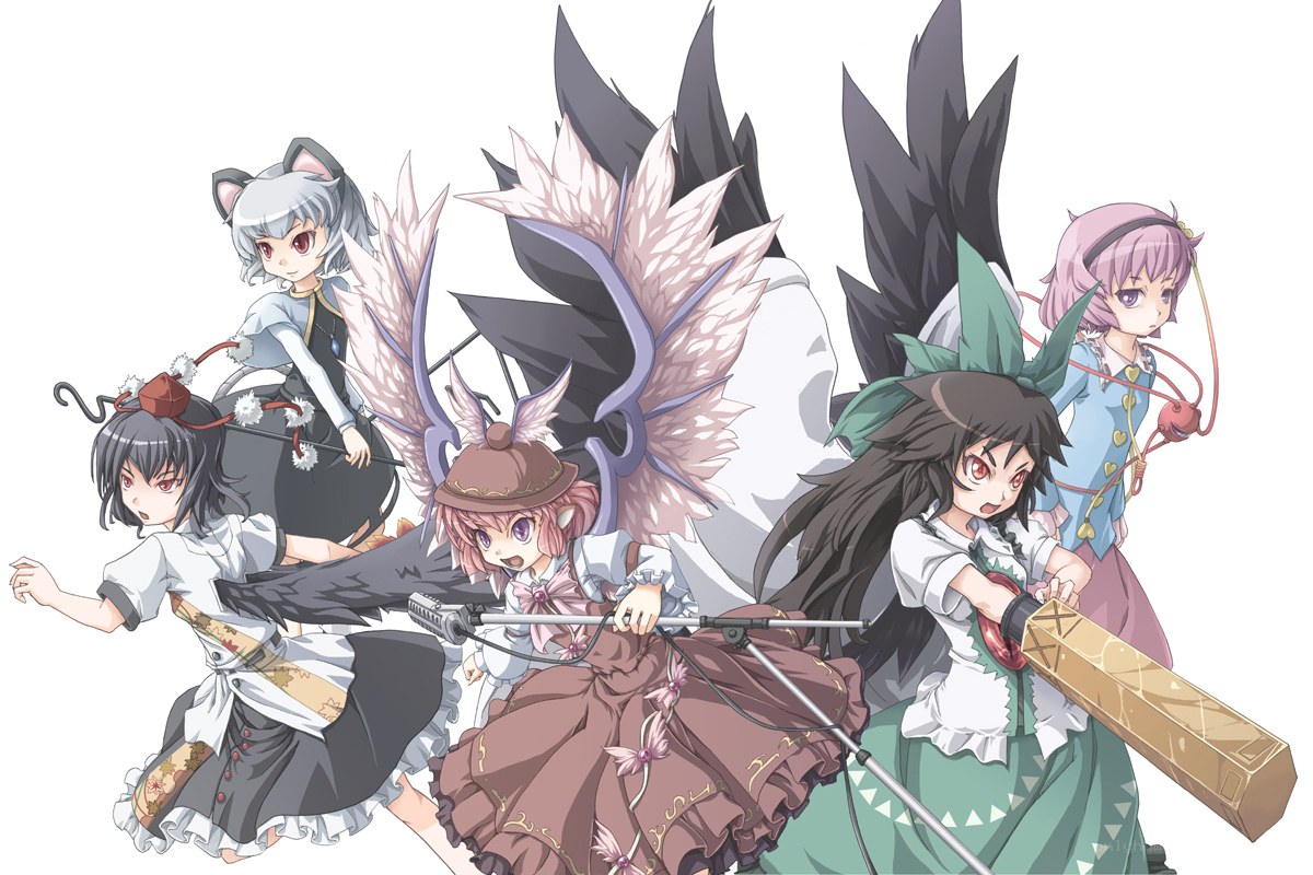 Touhou Project characters in action