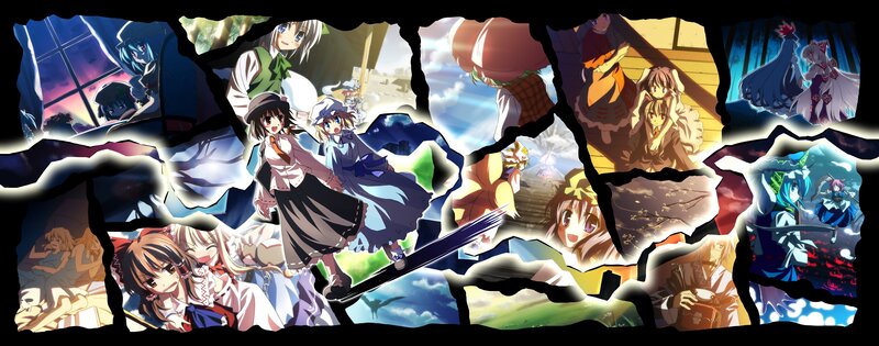 Touhou Project collage artwork