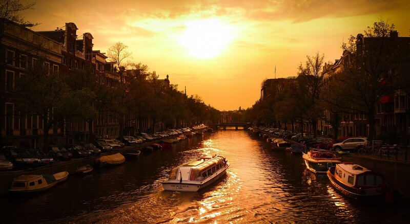 Tour Boat on Canal