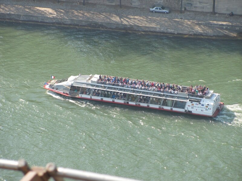 Tour boat on the Seine