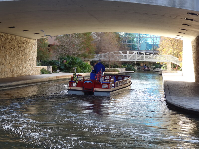 Tour Boat under Bridge