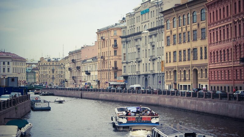 Tourist Boat on Canal