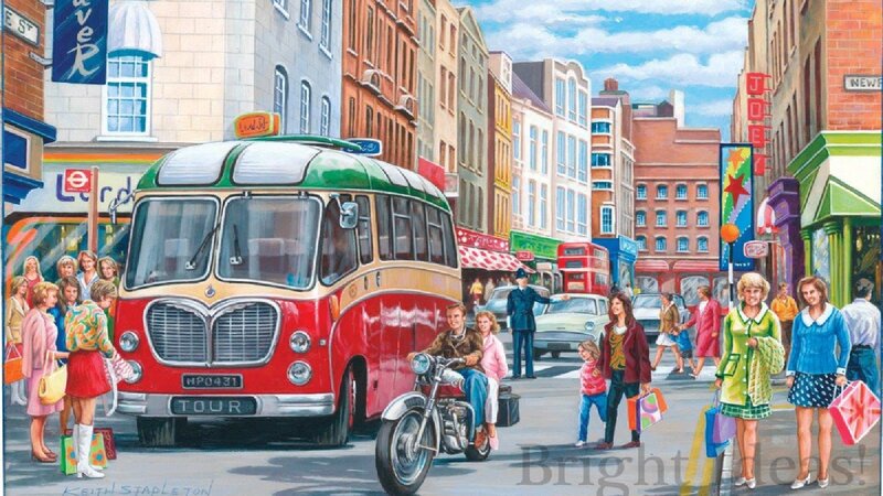 Tourist Bus on Street