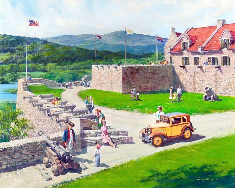 Tourists at a Fort