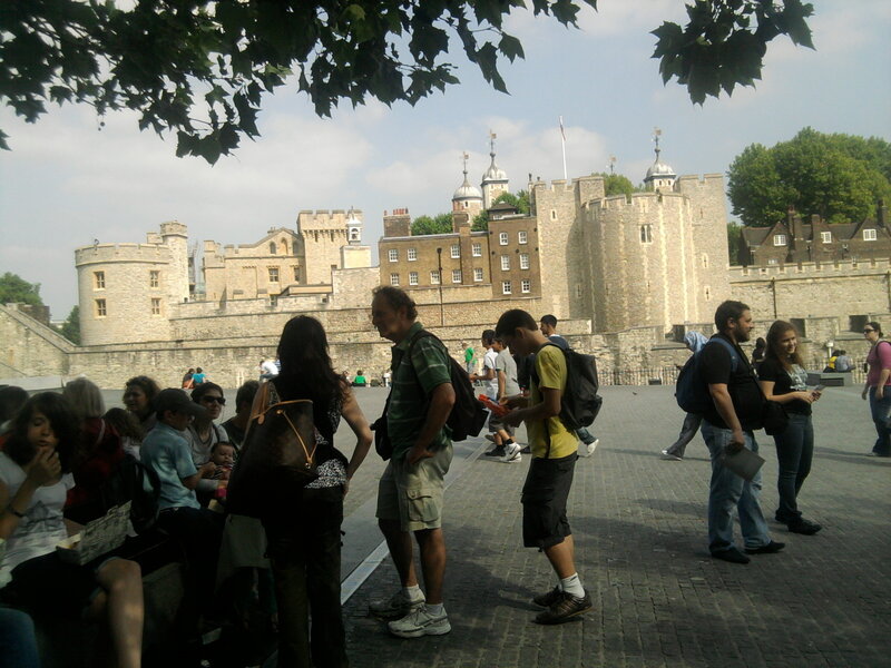 Tourists at Tower of London