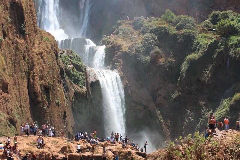 Tourists at Waterfall