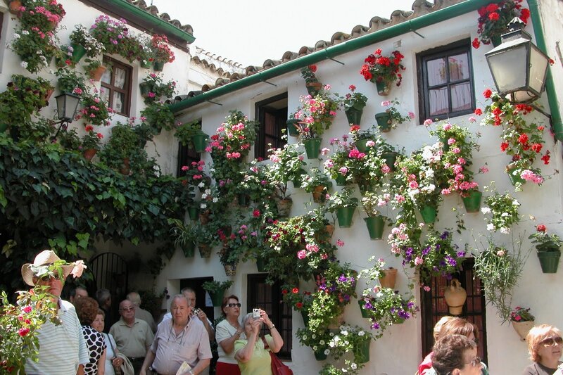 Tourists in Courtyard
