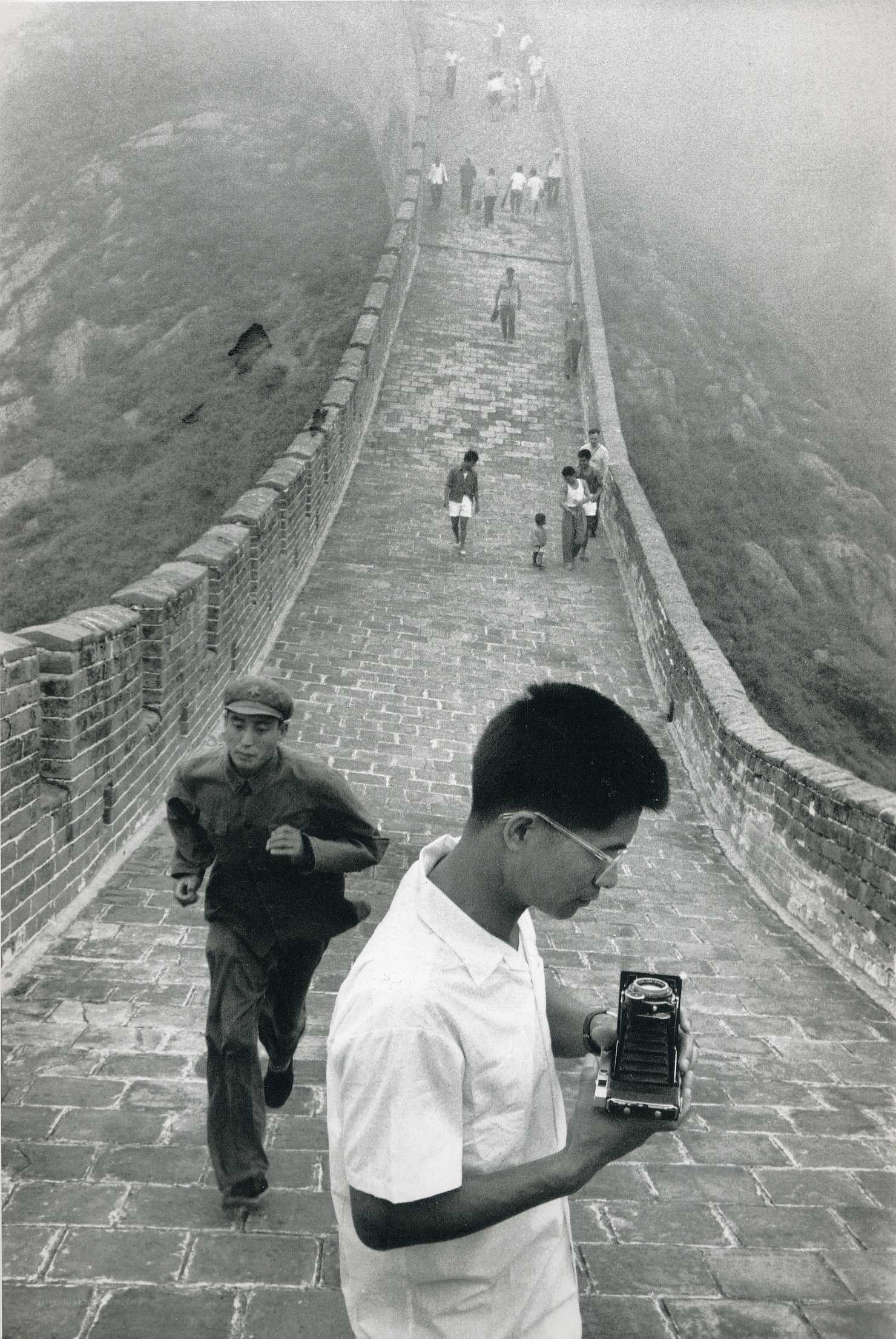 Tourists on the Great Wall