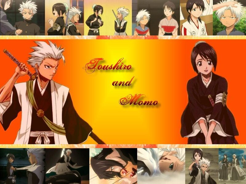 Toushiro and Momo collage