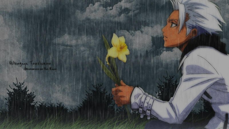 Toushirou in the rain