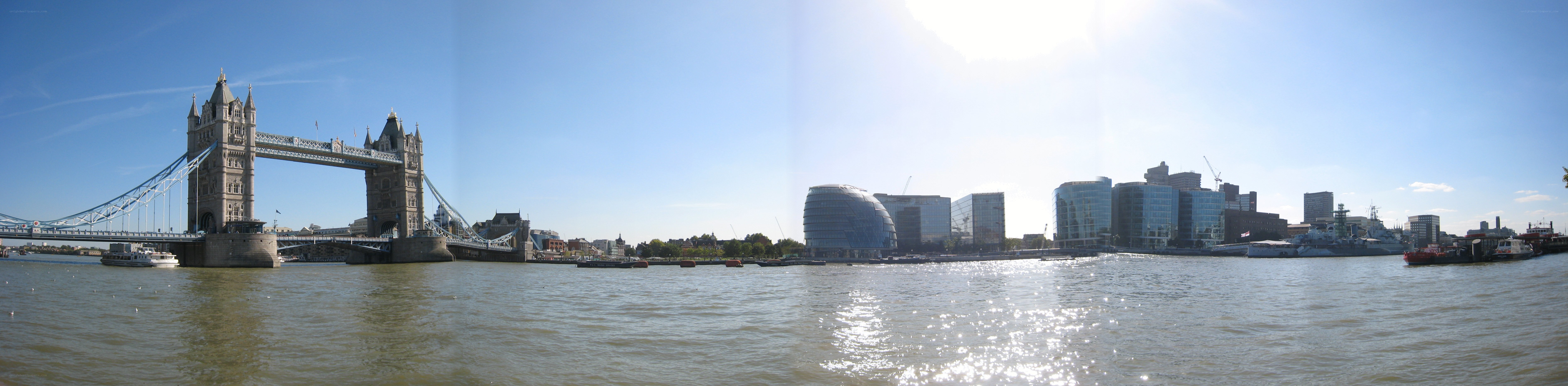 Tower Bridge and London skyline