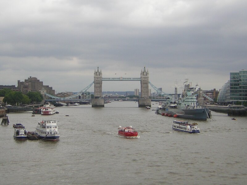 Tower Bridge and Thames boats