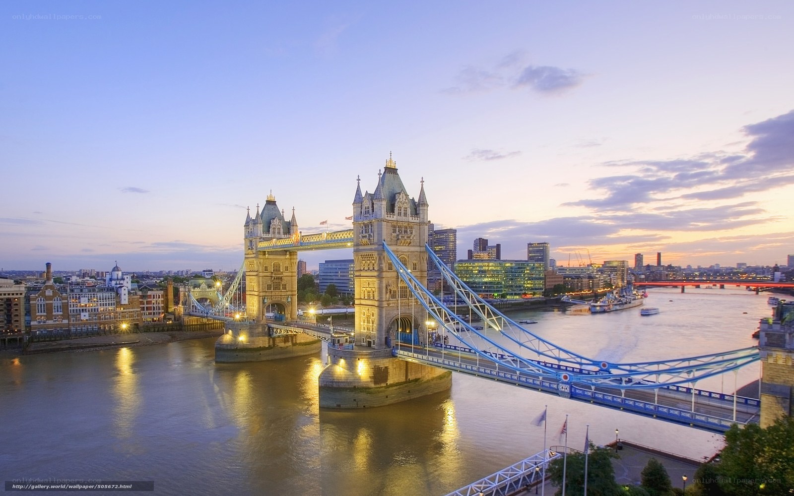 Tower Bridge at dusk