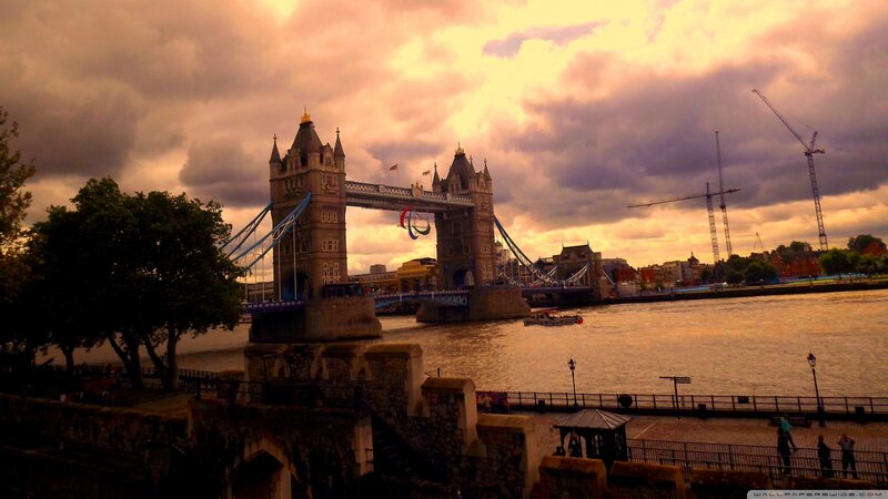Tower Bridge at Dusk — Orange
